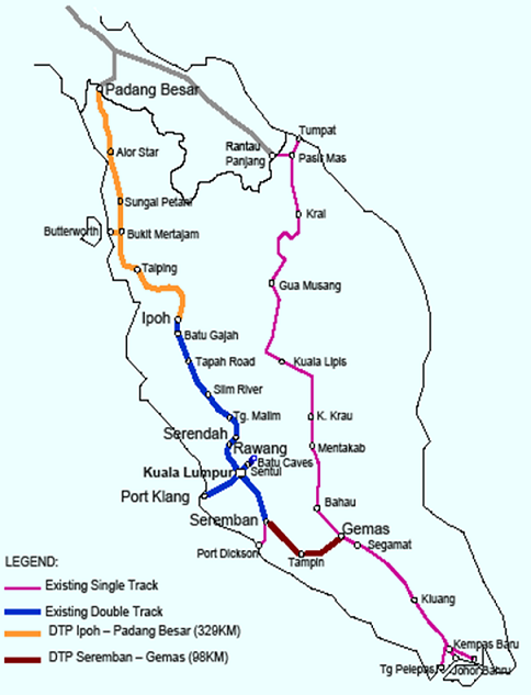 Ministry of Transport Malaysia Official Portal Current Rail Services